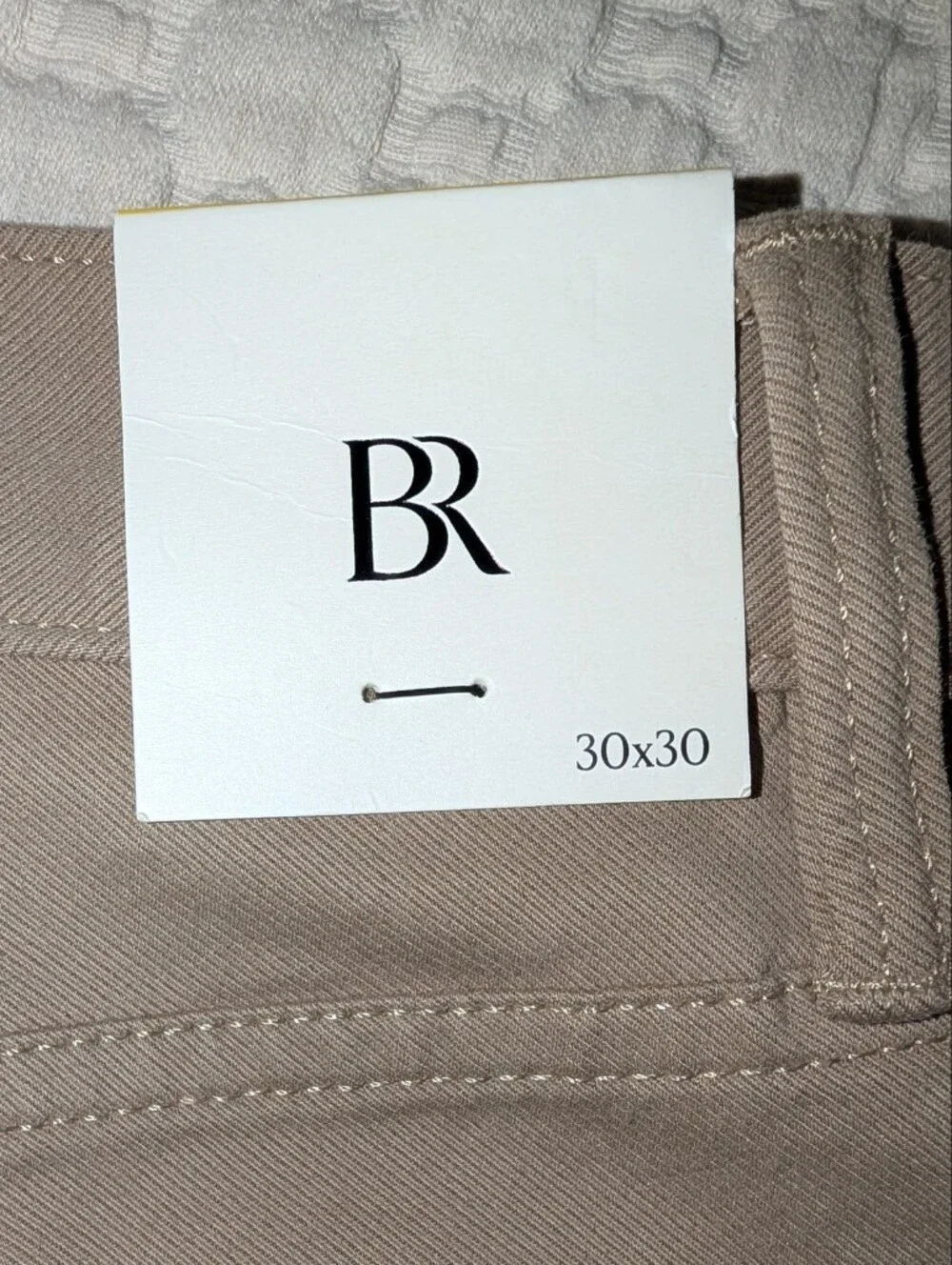 NWT Men's Banana Republic Slim Fit Traveler Tan/khaki Chino Pants 30x30